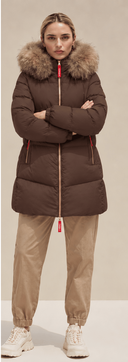 El Plumífero Alaska es una prenda cálida y versátil, perfecta para afrontar los días más fríos de otoño e invierno. Su color marrón mate aporta un acabado elegante y fácil de combinar. Además, está confeccionado en plumón, por lo que resulta una opción ideal para mantener una agradable sensación de abrigo durante la temporada.